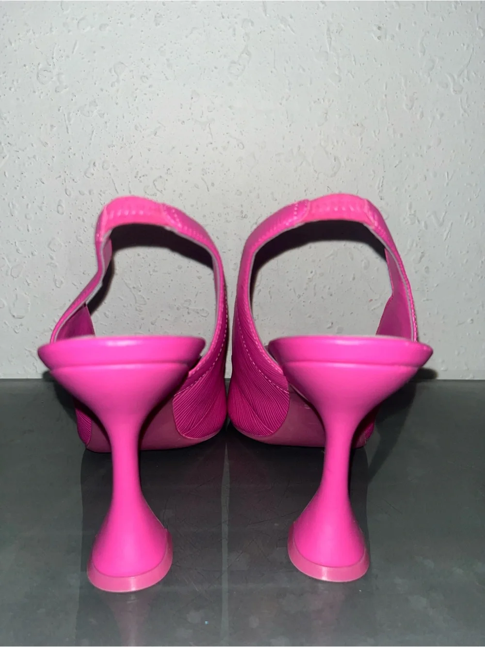 Vionic Comfort Hot Pink Slingback Pointed-Toe square Heels